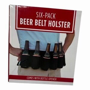 Six Pack Beer Belt Holster Comes with Bottle‎ Opener (Opened, Never Used)